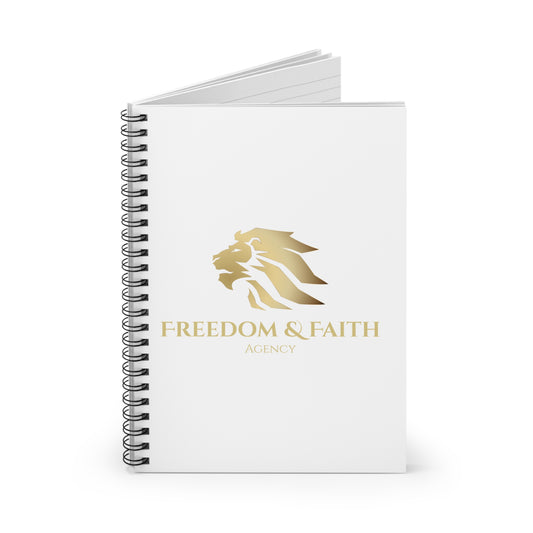 Freedom & Faith Spiral Notebook - Inspirational Ruled Lines for Goal Setting & Creativity