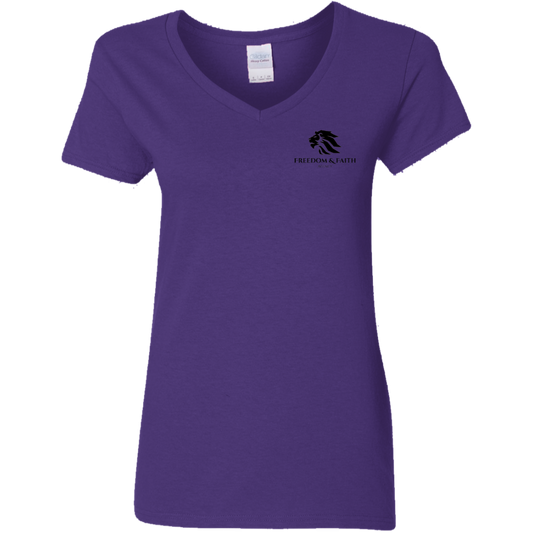 Ladies' 5.3 oz. V-Neck T-Shirt