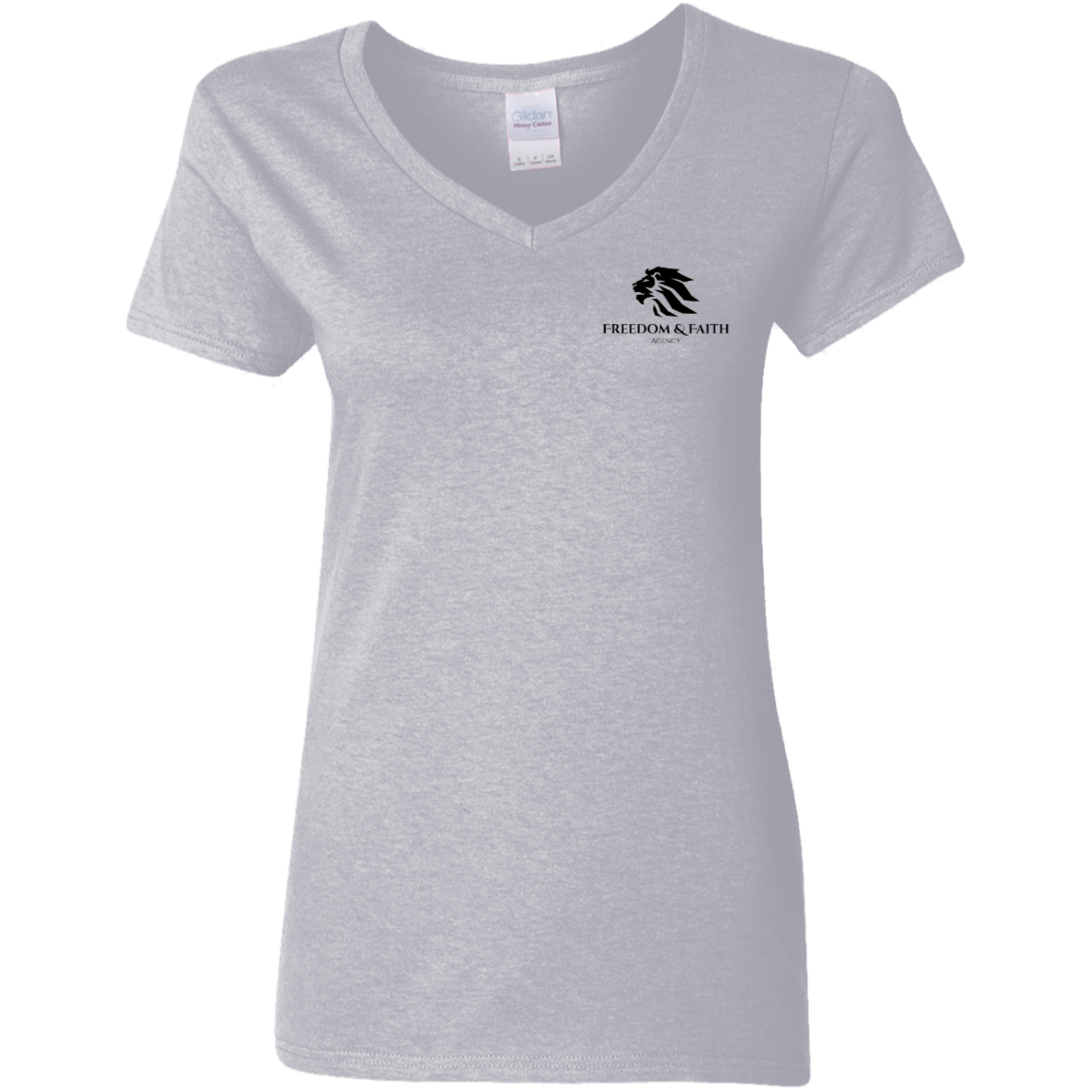 Ladies' 5.3 oz. V-Neck T-Shirt