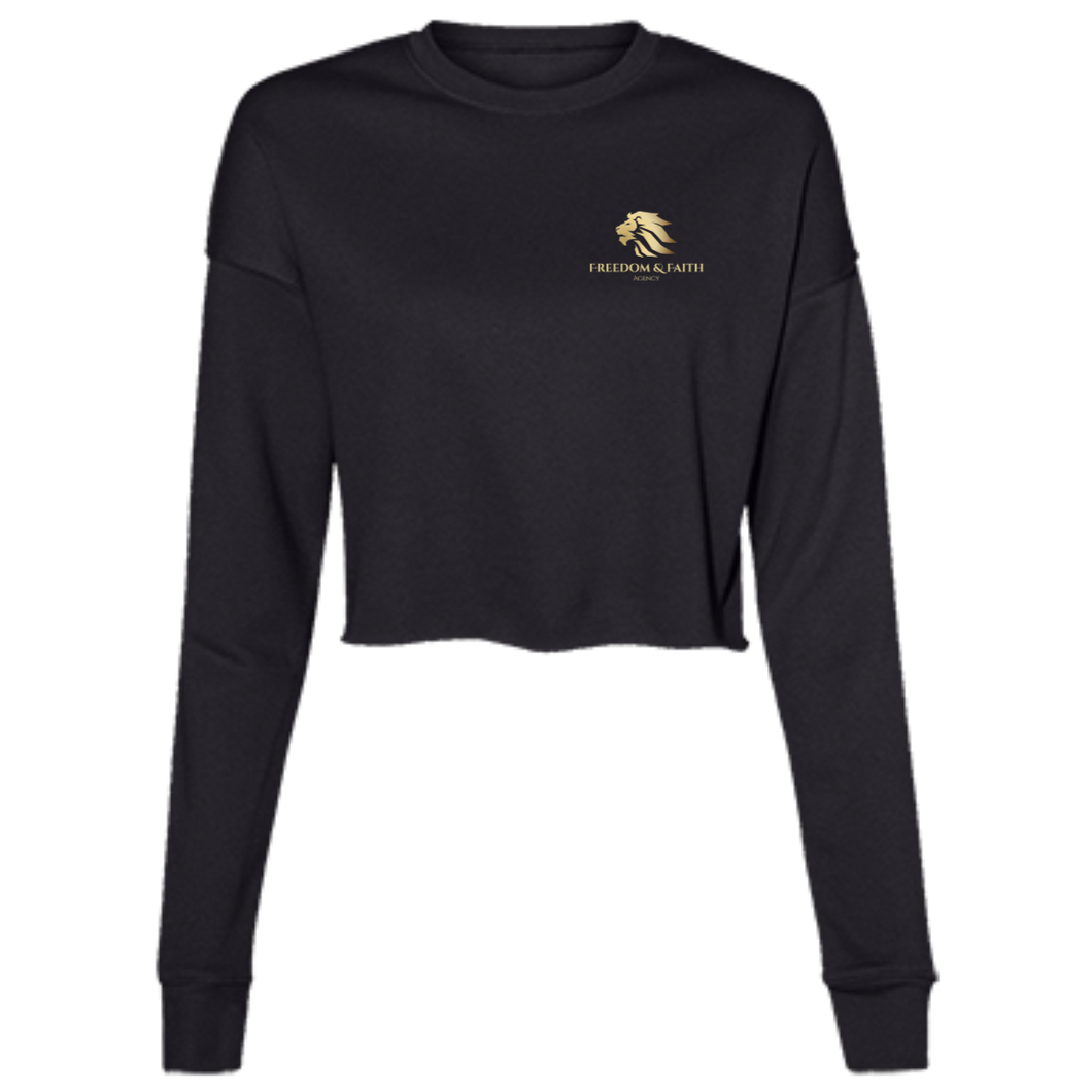 B7503 Ladies' Cropped Fleece Crew